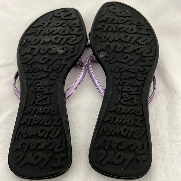Beverly Feldman~Metallic Lavender Starfish Sandals - Picture 8 of 13
